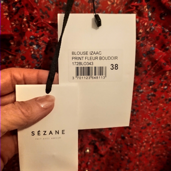 Sezane Isaac Floral Ruffle Blouse - Picture 6 of 9
